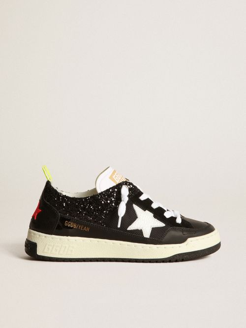 Black Yeah sneakers with white star Golden Goose