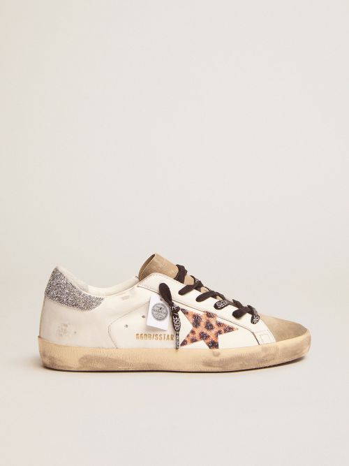 Golden goose superstar store leopard sneakers