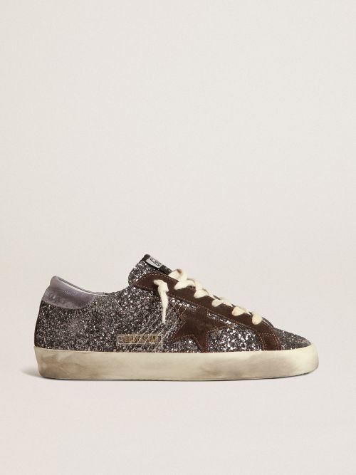 Golden goose cheap superstar black glitter