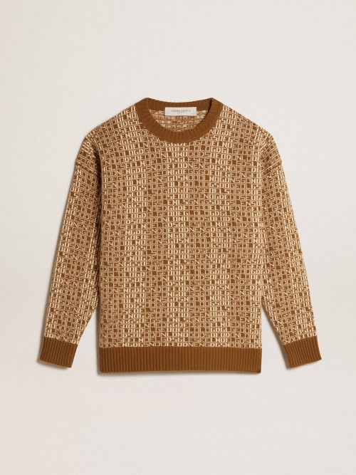 monogram jacquard sweater