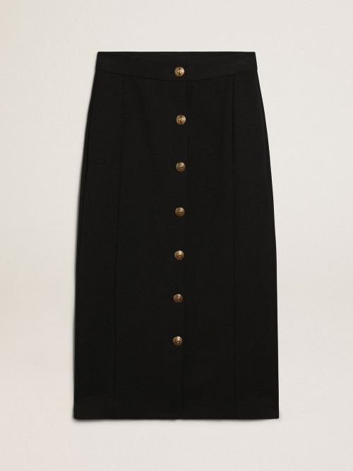 Womens button outlet front pencil skirt