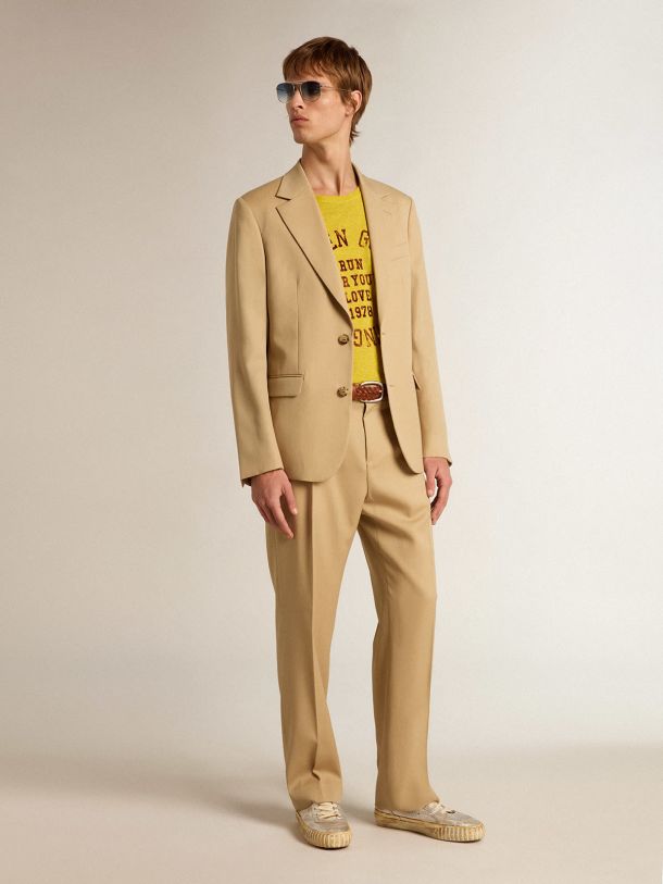 Essential Suit Pants Regular Sand Grain