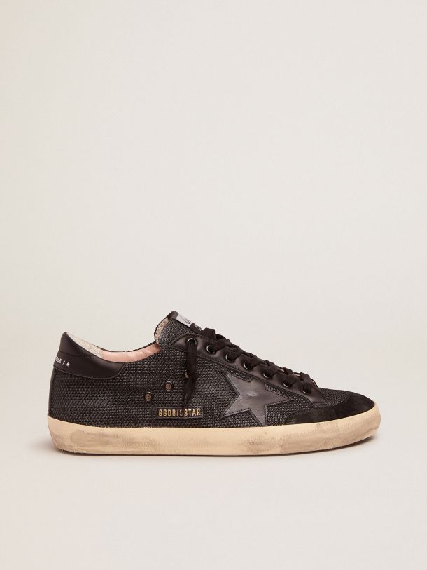 Super-Star Penstar sneakers in black mesh and leather | Golden Goose