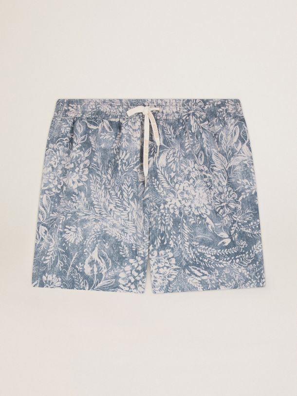 Elvis Golden Resort Capsule Collection boxers in vintage blue with ...