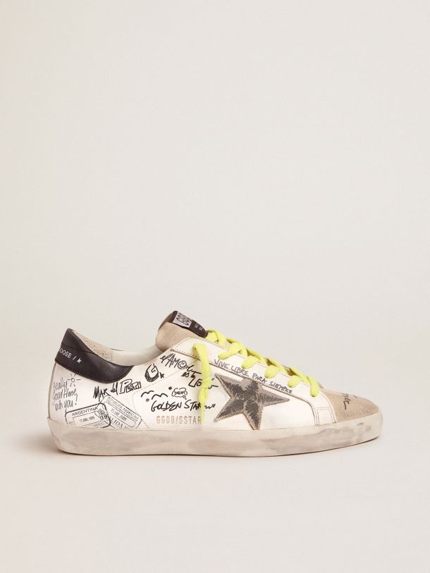 Golden Goose - Women’s Journey Super-Star sneakers with graffiti in 