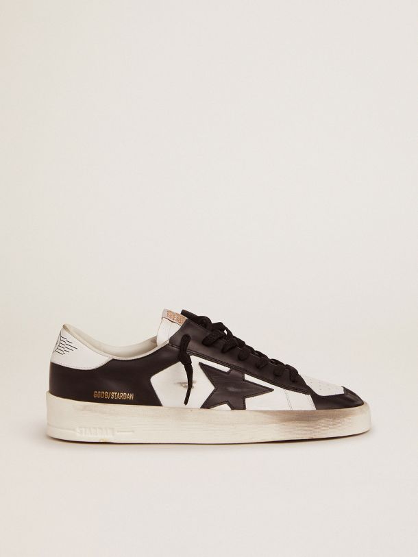 Men's Stardan in white and black leather