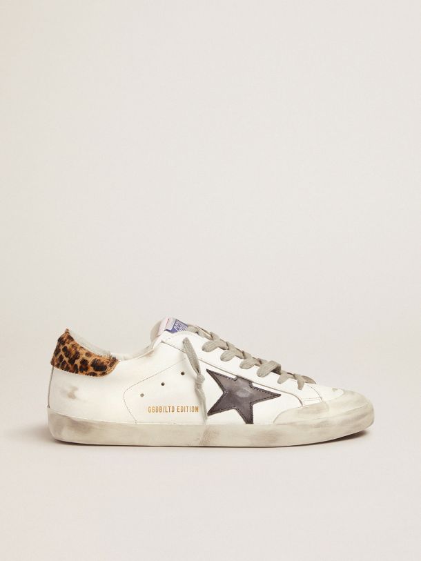Golden Goose - Men’s LAB Limited Edition Super-Star sneakers with double tongue and leopard-print heel tab in 