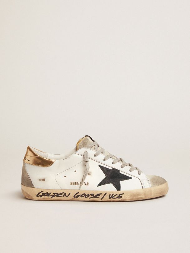 Golden Goose - Super-Star LTD sneakers with gold heel tab and handwritten lettering in 
