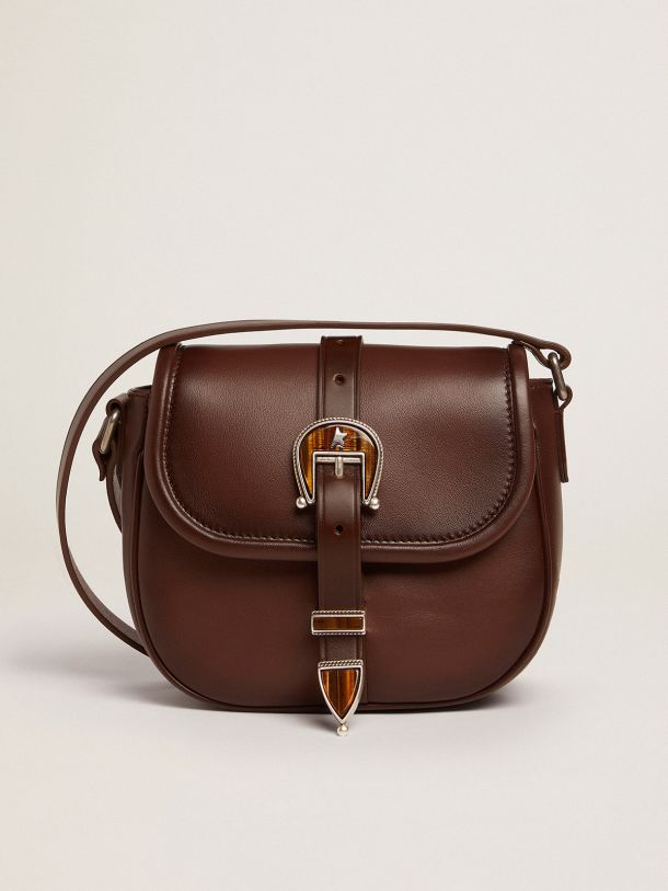 Golden Goose - Small Rodeo Bag in dark tan leather    in 