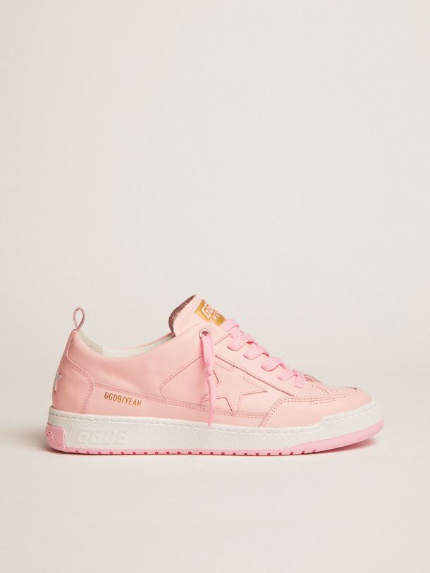 Golden Goose - Women’s Yeah sneakers in pale pink leather in 