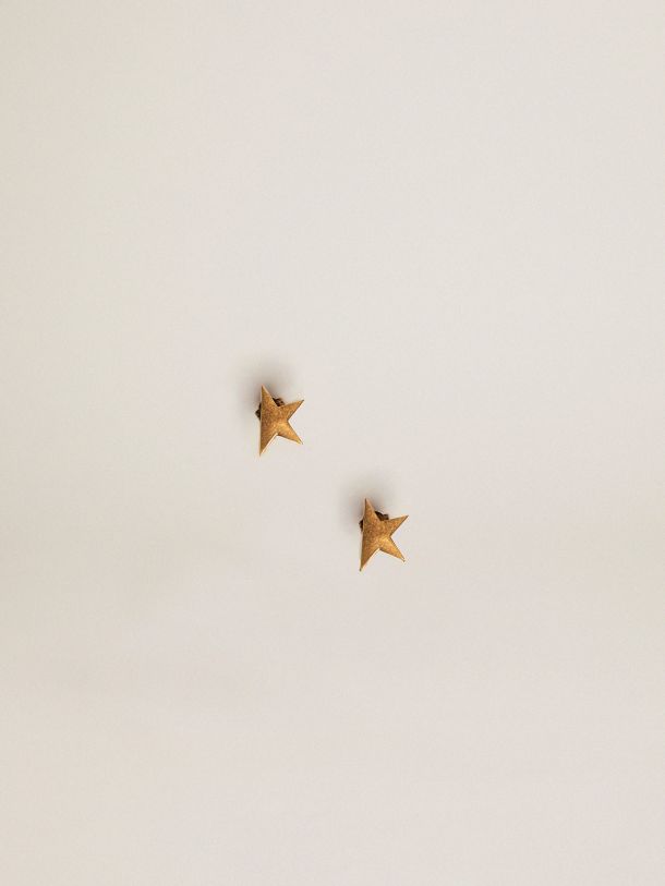 Golden Goose - Star Jewelmates Collection stud earrings in old gold color in 