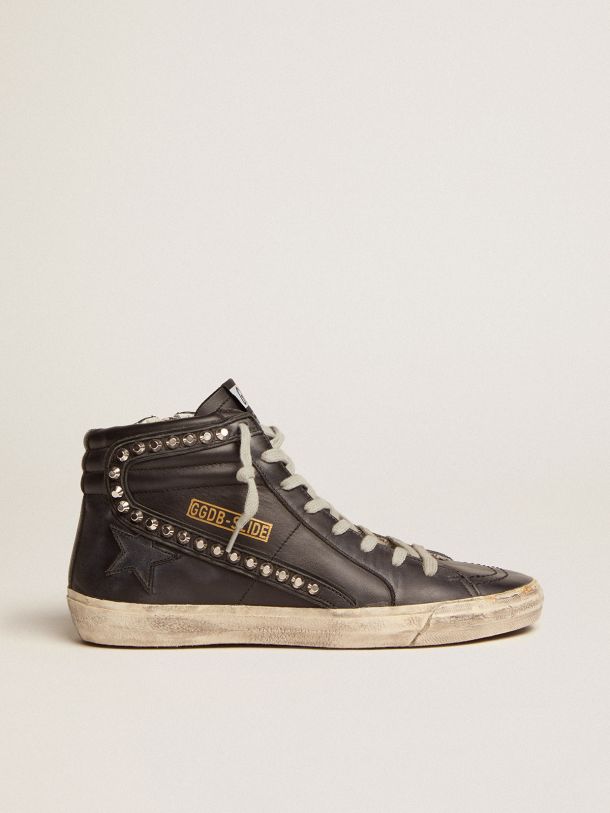 Golden Goose - Slide sneakers in metal studded leather in 