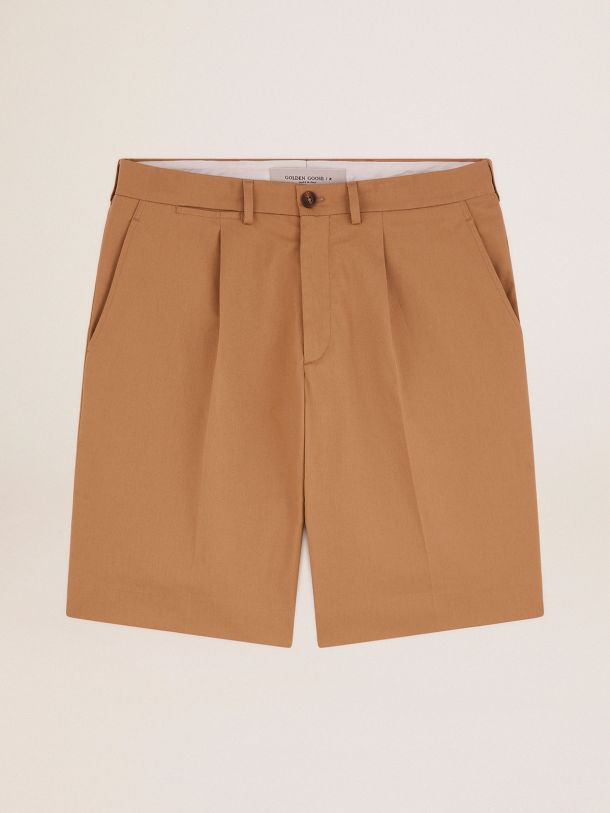 Golden Goose - Golden Collection Bermuda shorts in beige cotton in 