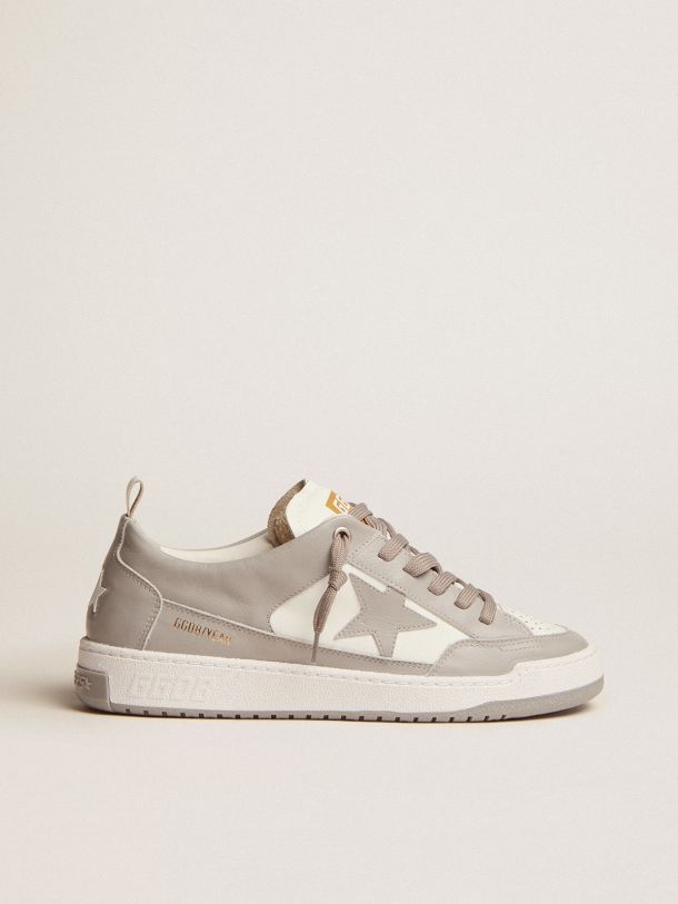 Golden Goose - Yeah sneakers in gray and white leather in 