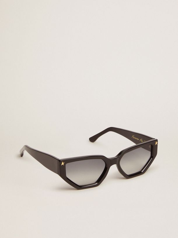 Golden Goose - Rectangular-style Sunframe Jackie with black frame and gold details in 