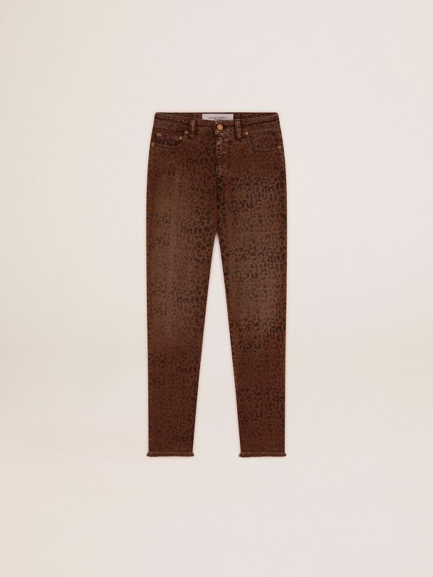 Golden Goose - Golden Collection skinny jeans with animal print in 