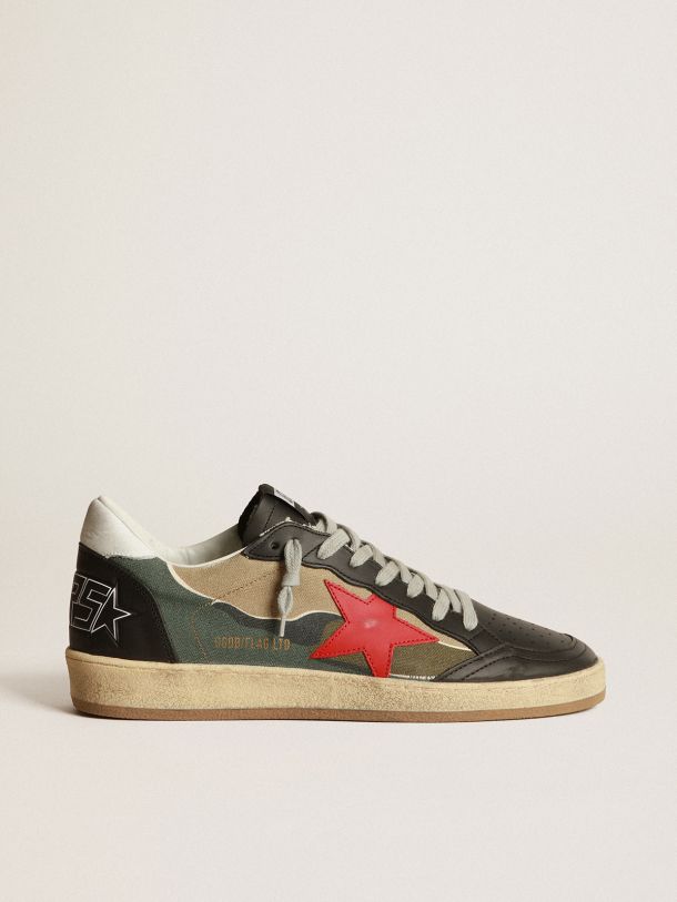 Golden Goose - Ball Star sneakers with camouflage print in 