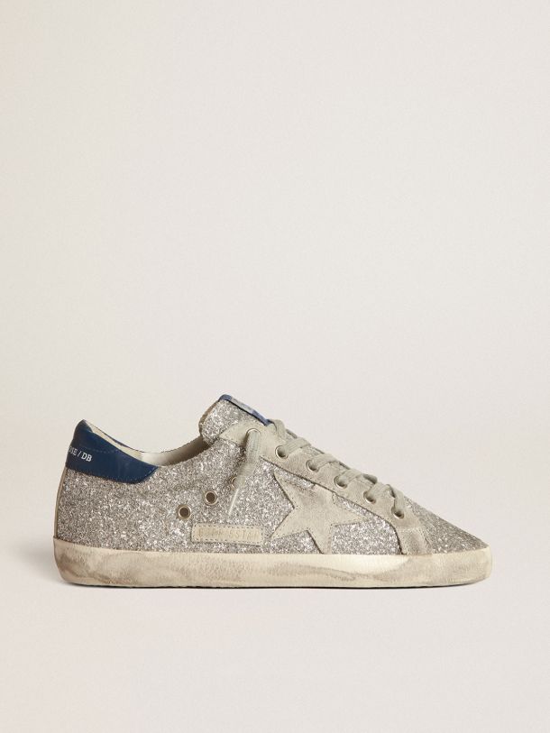 Golden Goose - Super-Star sneakers in all-over glitter with suede insert in 