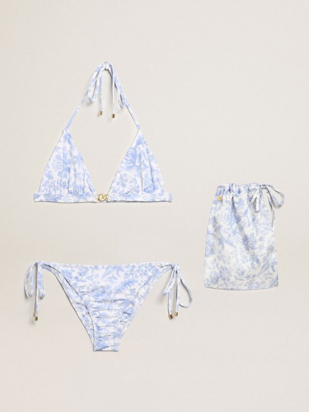 Golden Goose - Resort Collection bikini with Mediterranean blue print in 