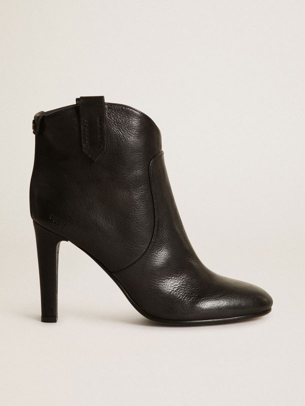 Black leather Kelsey ankle boots