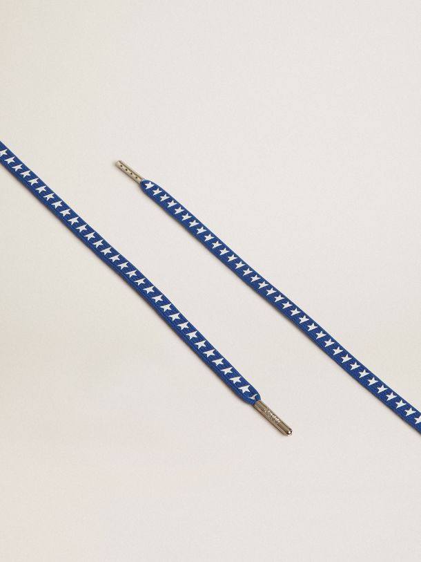 Blue laces with contrasting white stars Golden Goose