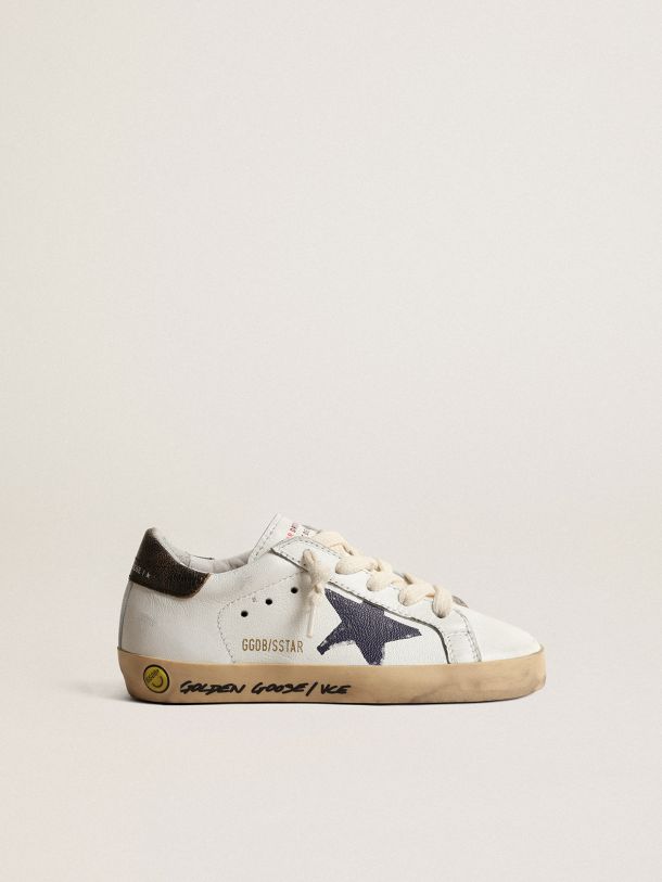 Super-Star Young in nappa with a printed star and black heel tab