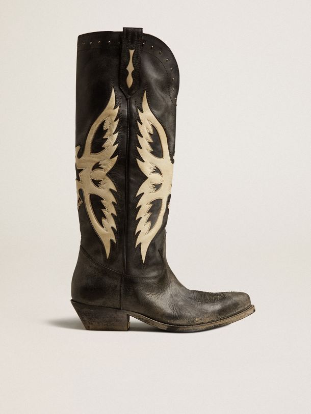 Golden Goose Charlie Leather High Boot