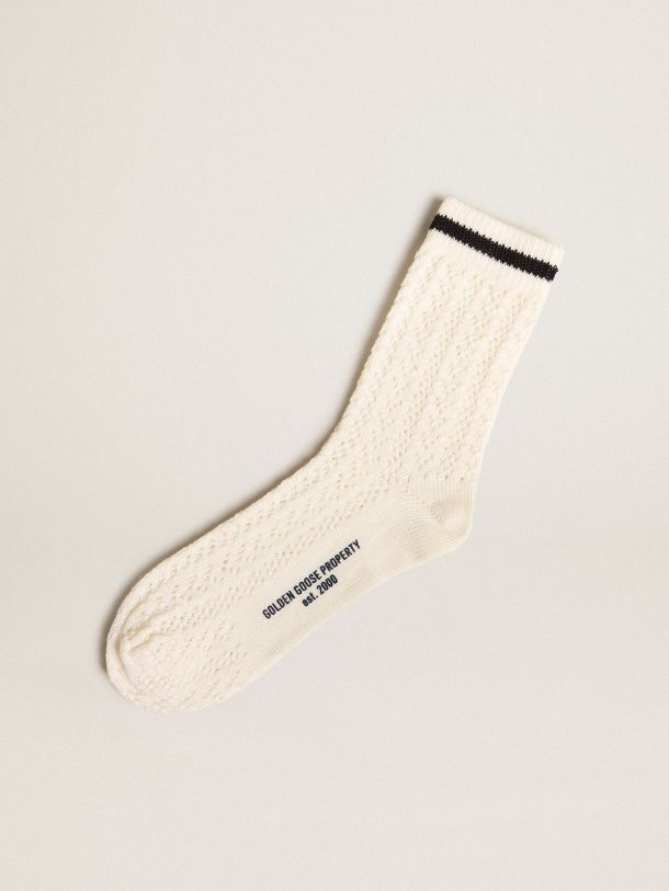 Golden Ass - Chaussettes homme blanches - Taille 35/38