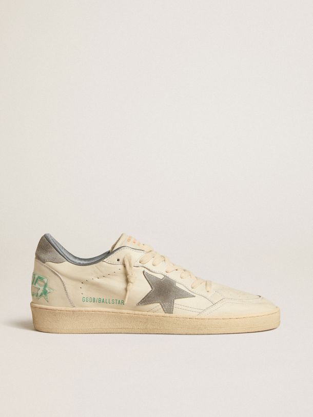 Ball Star in nappa leather with gray suede star and heel tab