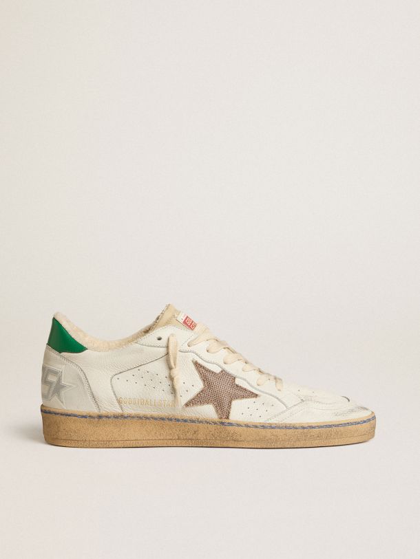 Ball Star LTD with sand mesh star and green leather heel tab