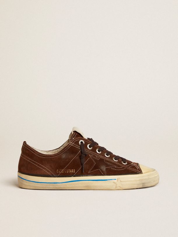 Women's V-Star LTD in suede with brown star and green leather heel tab