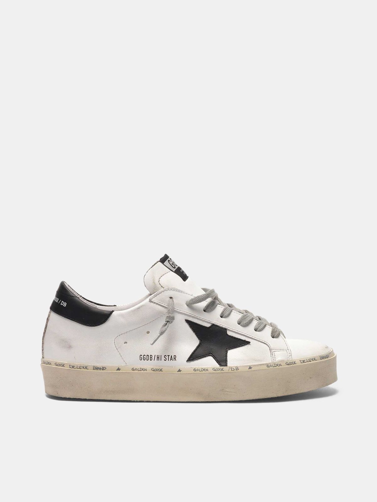 golden goose women's hi star leather sneakers