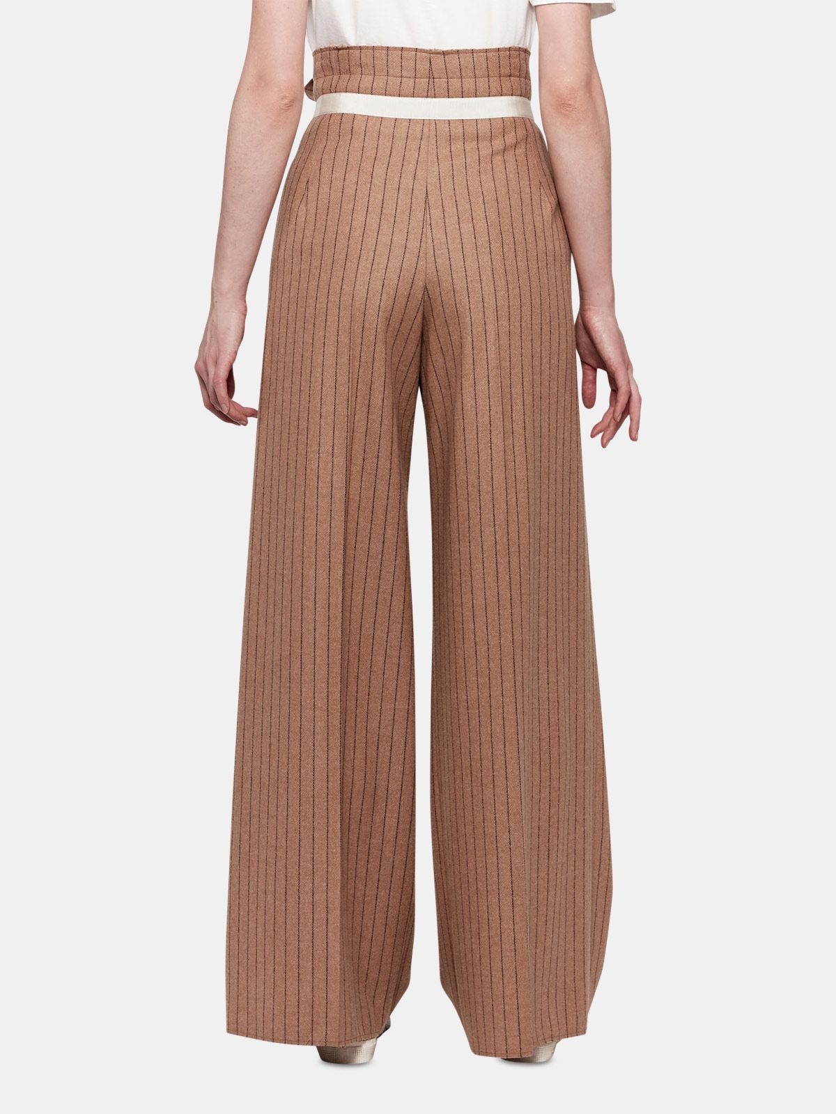 pinstripe palazzo pants