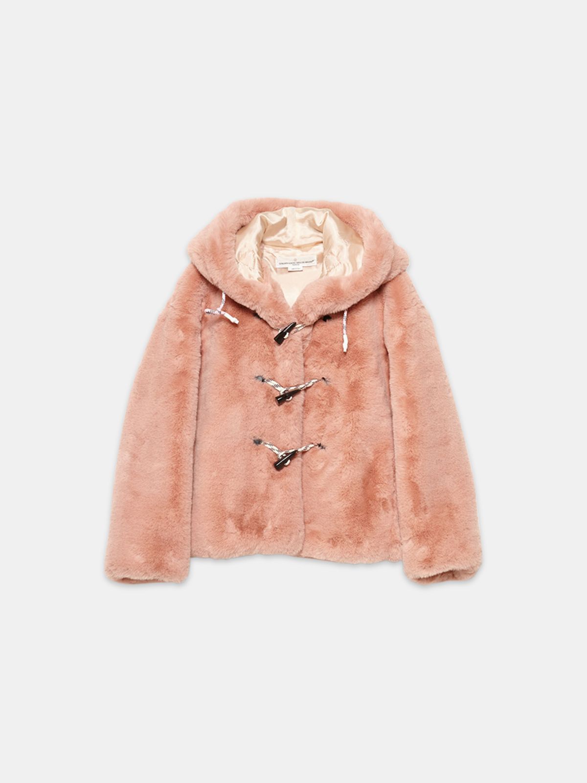 golden goose pink fur