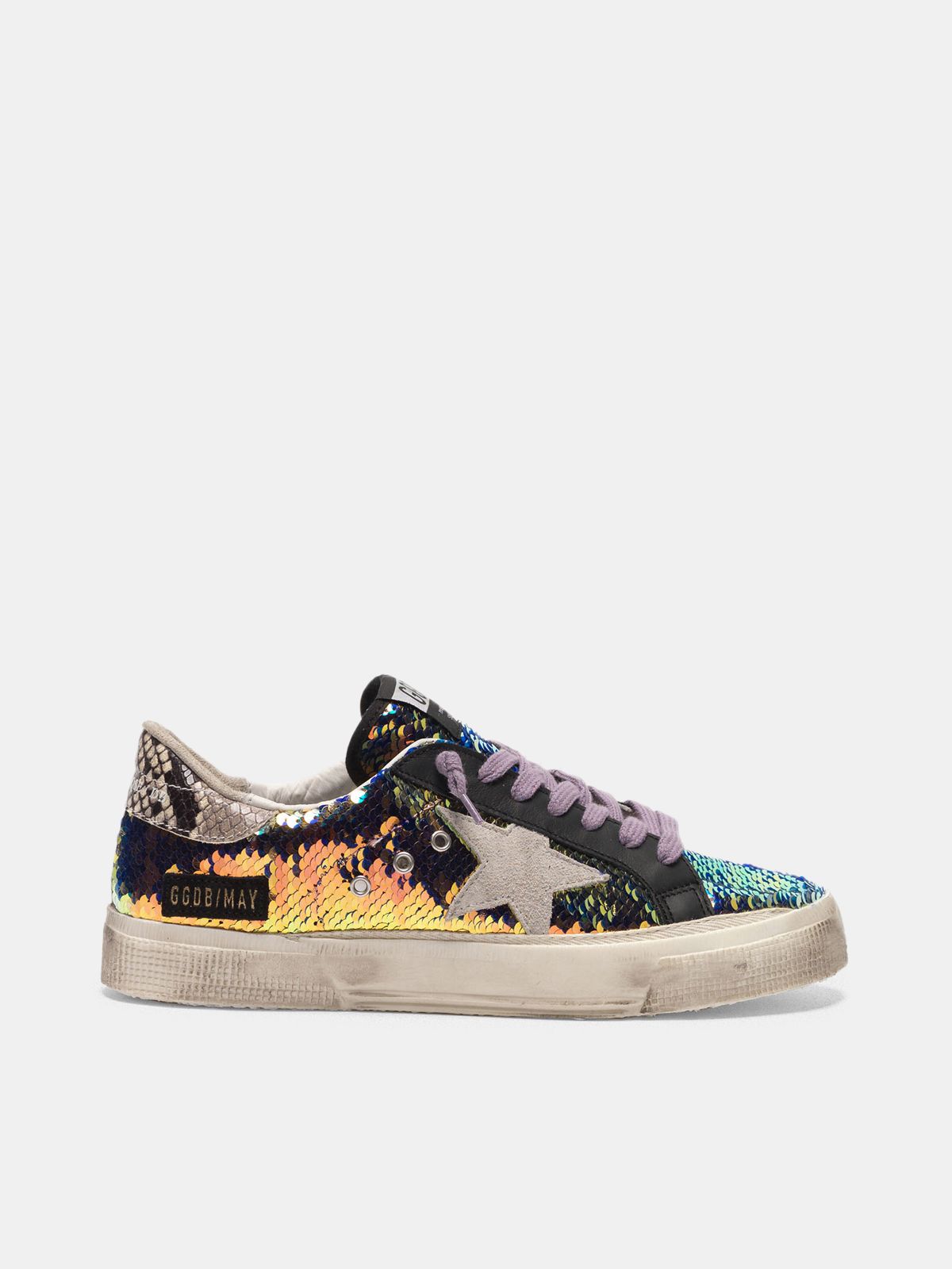 golden goose holographic sneakers