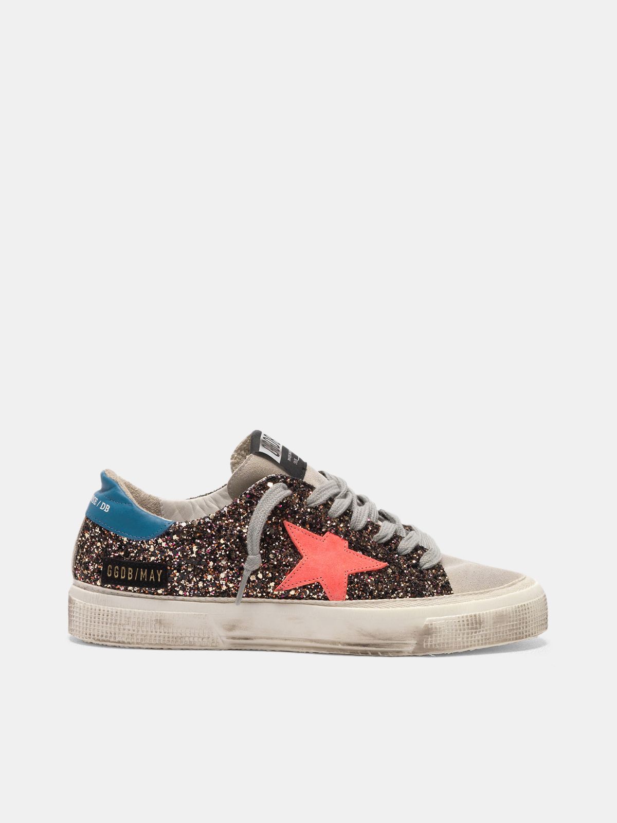 May sneakers in glitter and suede | Golden Goose