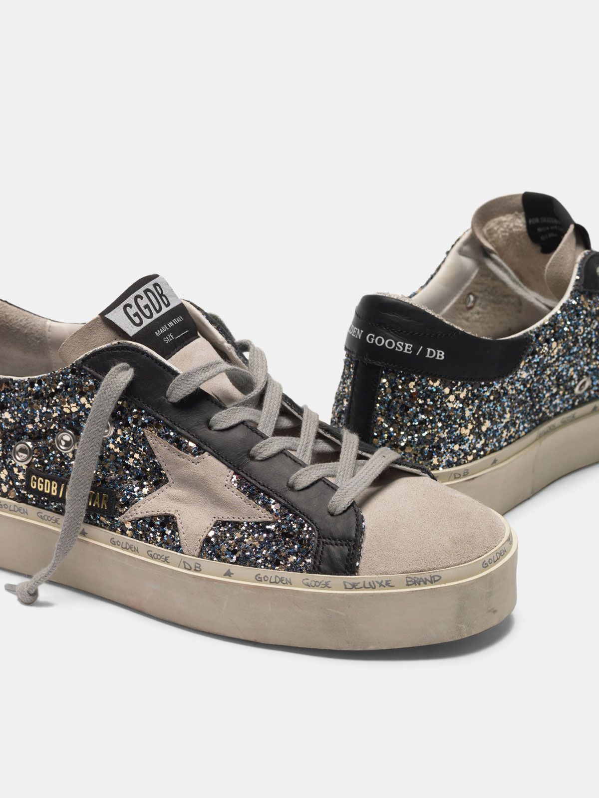 hi star golden goose glitter