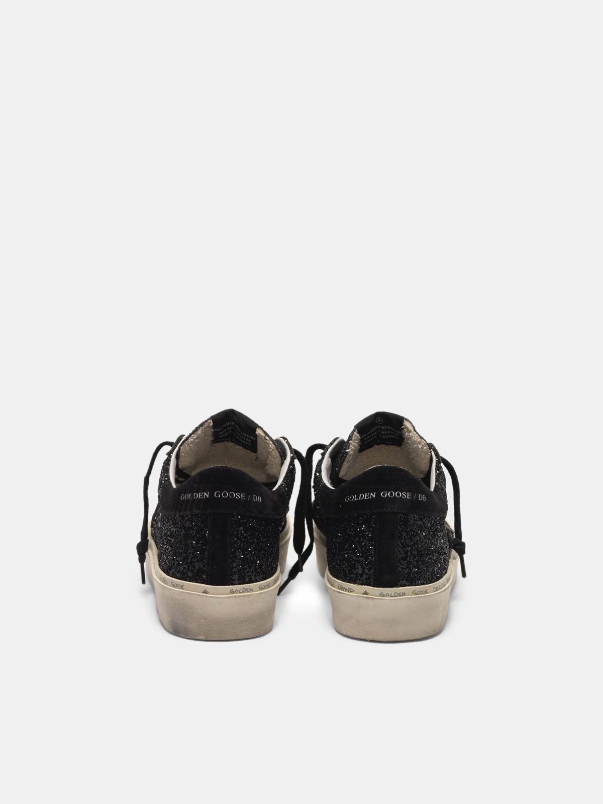 hi star sneakers black glitter upper