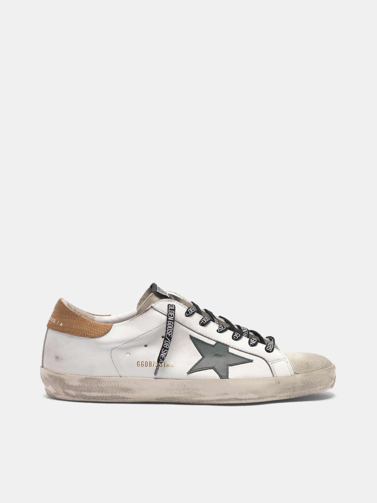 golden goose white lizard