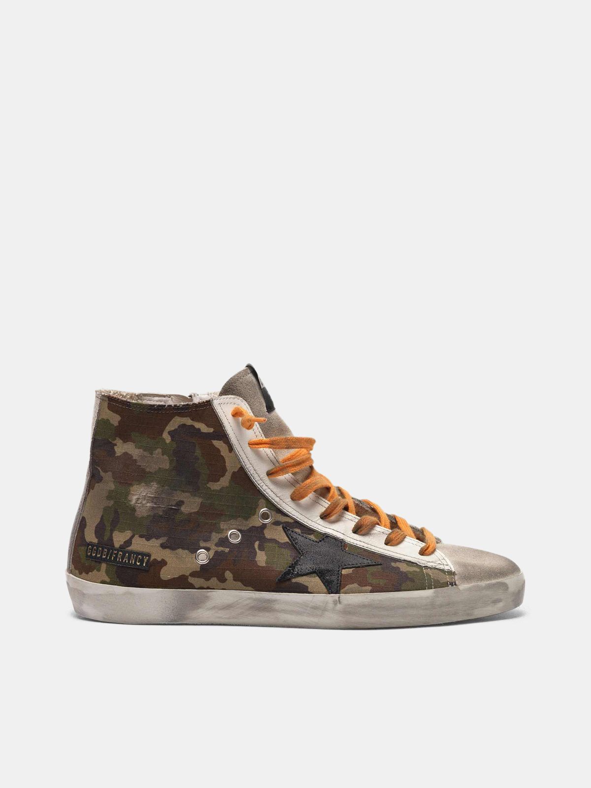golden goose camo sneakers