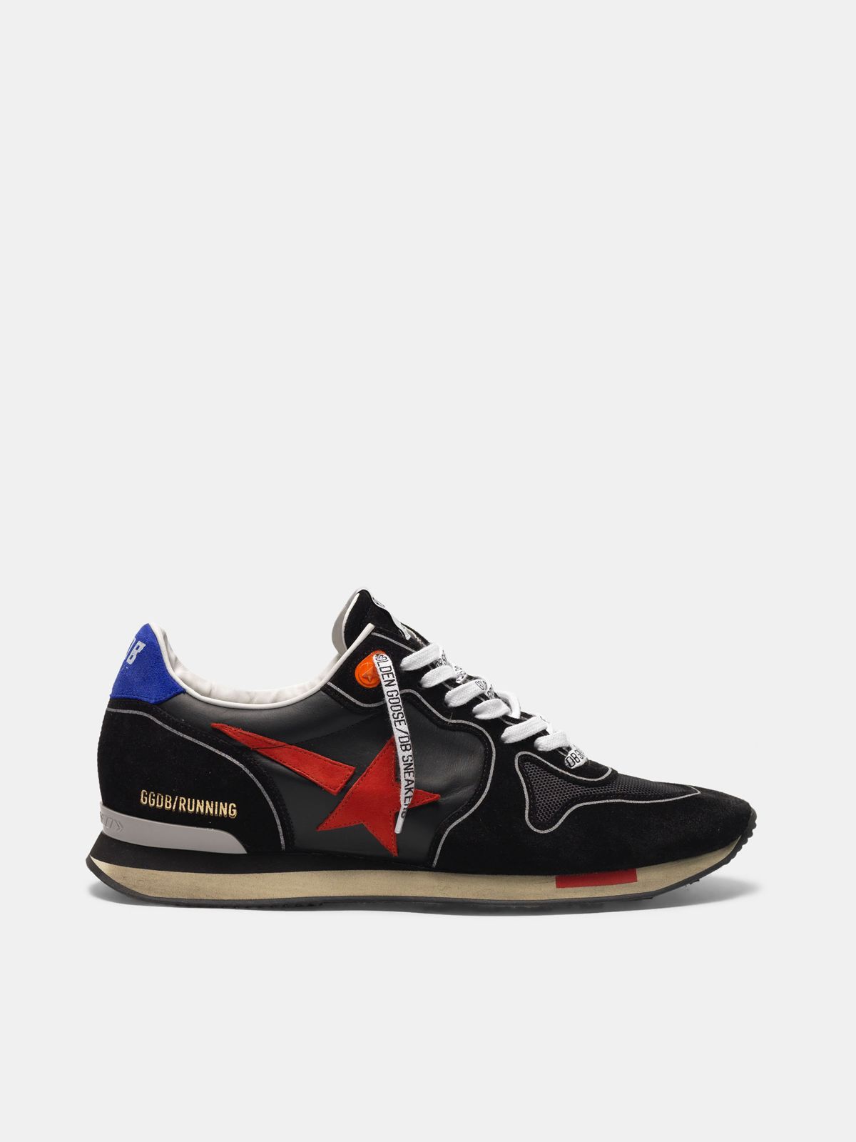 golden goose sneakers with red star