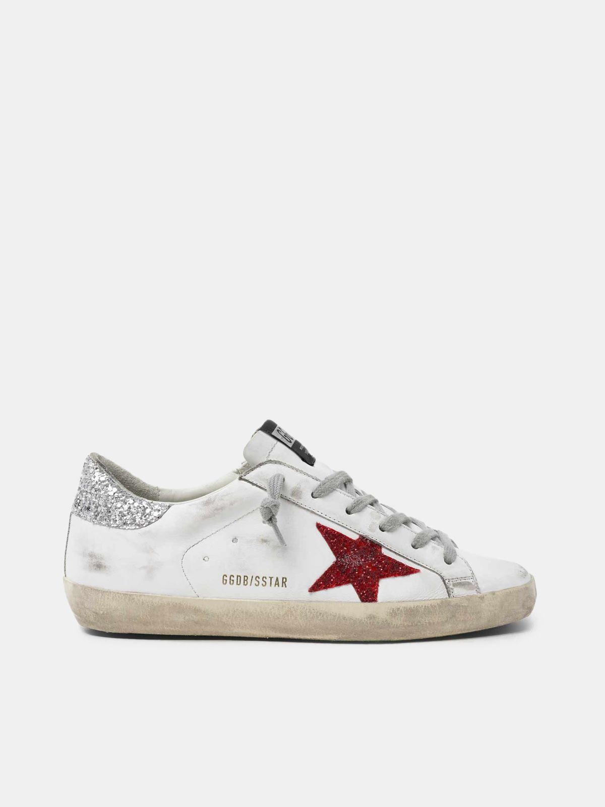 White Super-Star sneakers in leather 