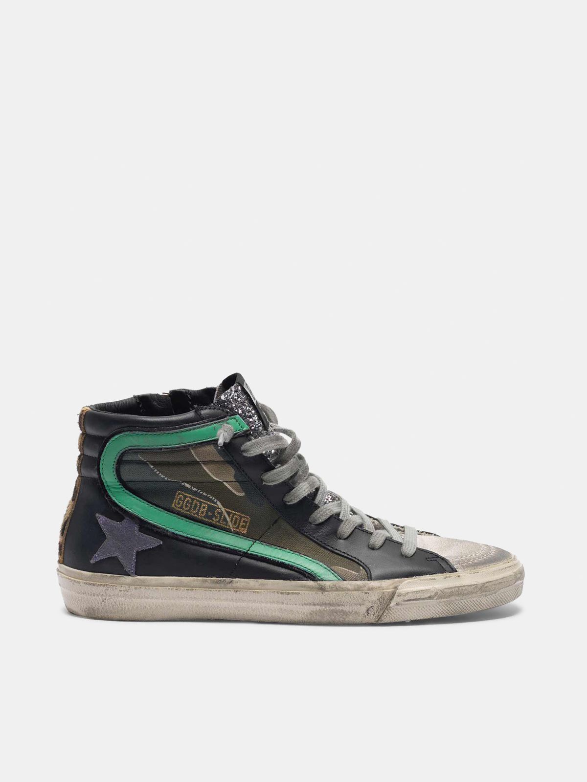 golden goose camo sneakers