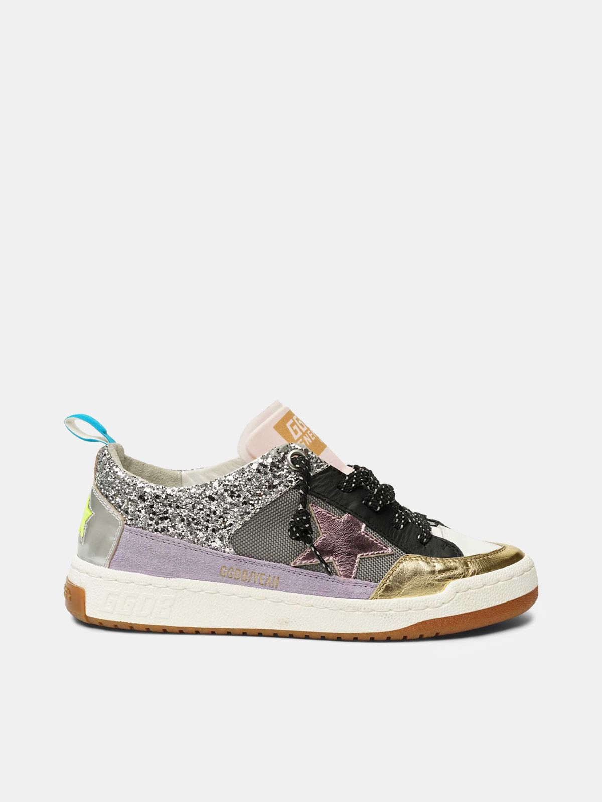 golden goose sneakers pink star