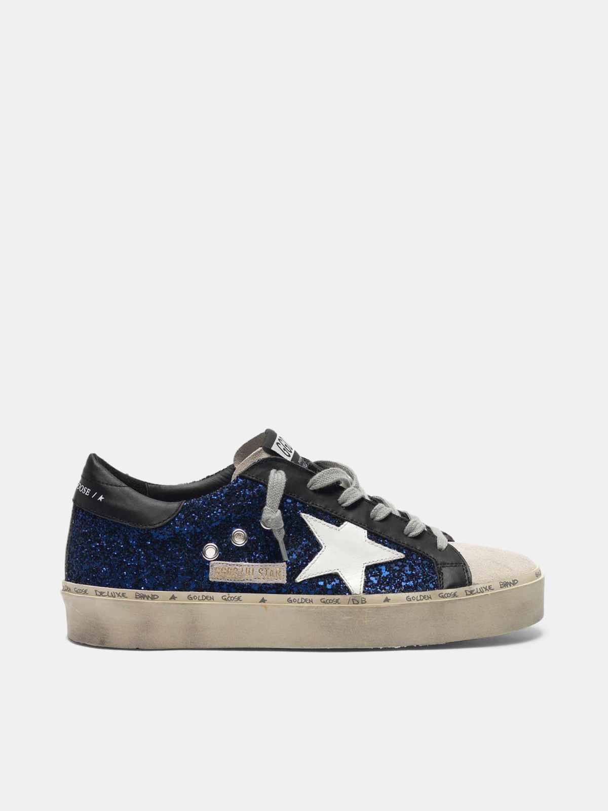 golden goose sneakers blue glitter