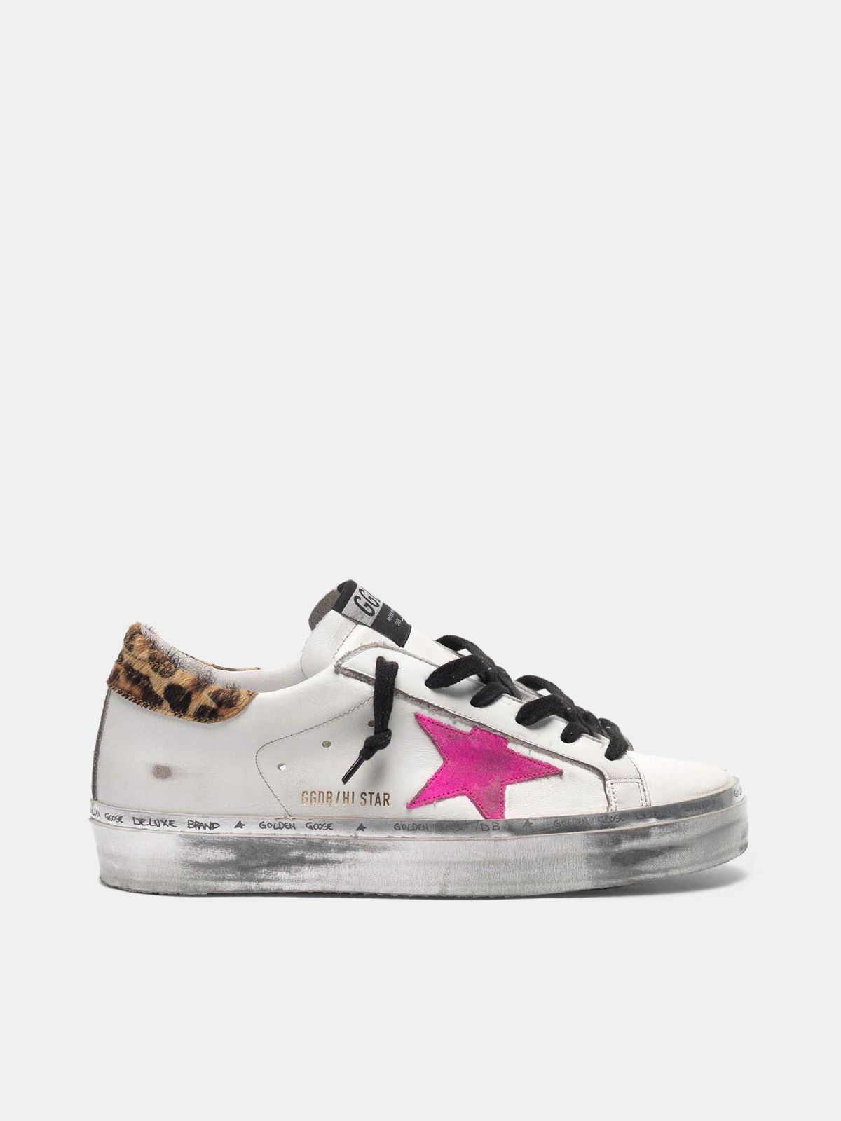 Hi Star sneakers with fuchsia star and 
