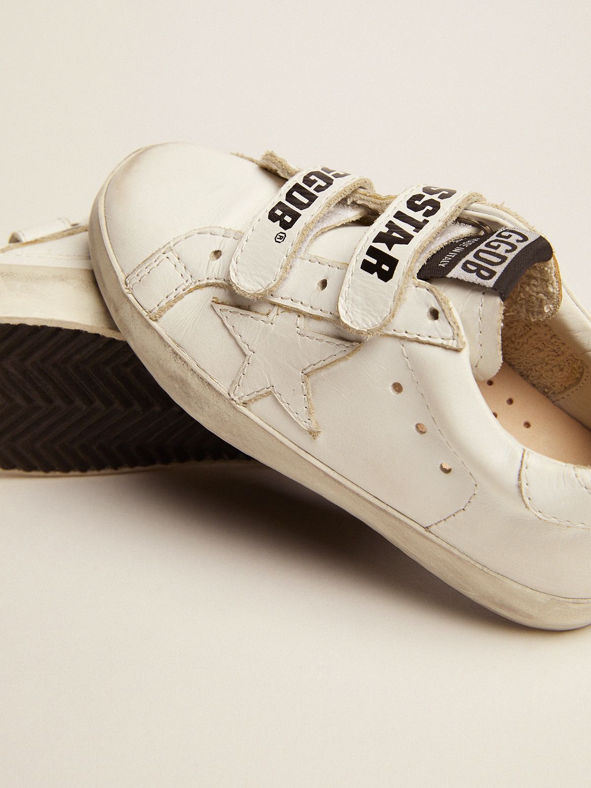 golden goose velcro sneakers