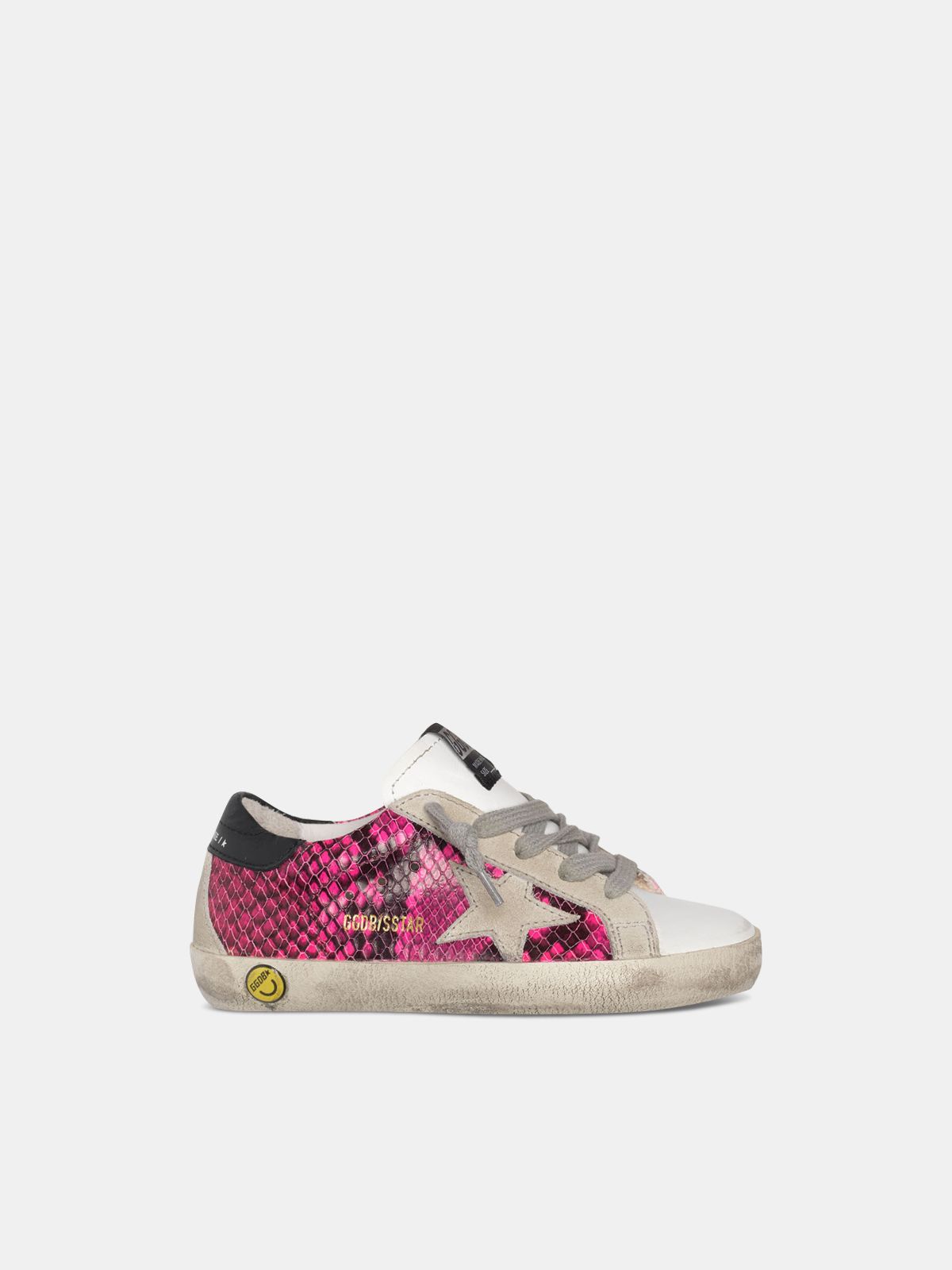 fuchsia golden goose sneakers