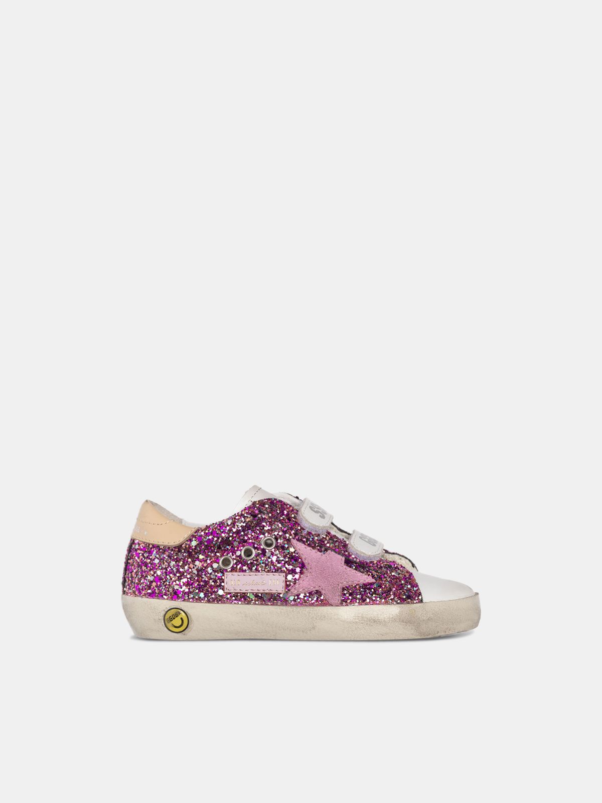 pink glitter golden goose