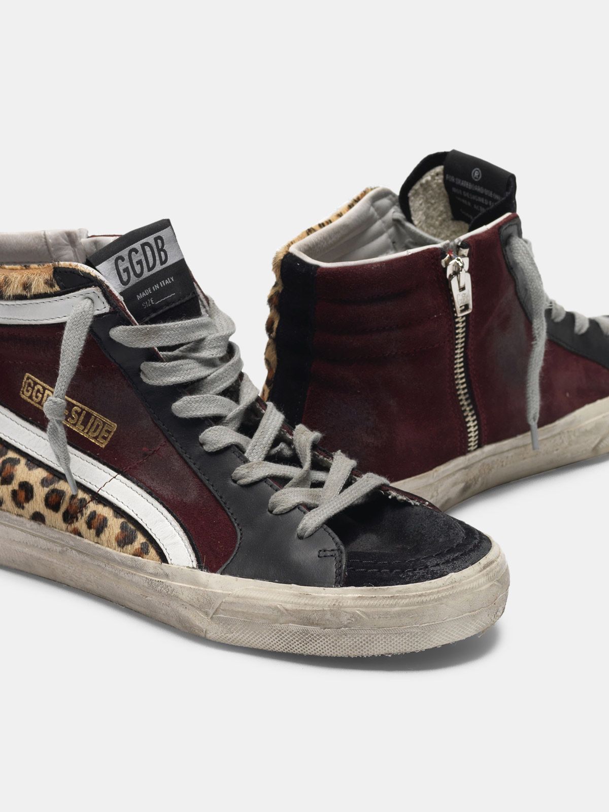 leopard slide sneakers